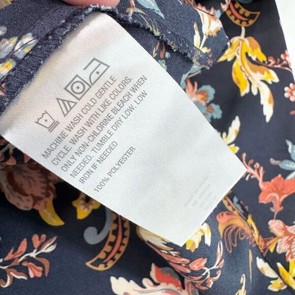 Motto Top Womens 2X Black Floral Pattern Kimono Sleeve Boat Neck Blouse Mature - Picture 9 of 10